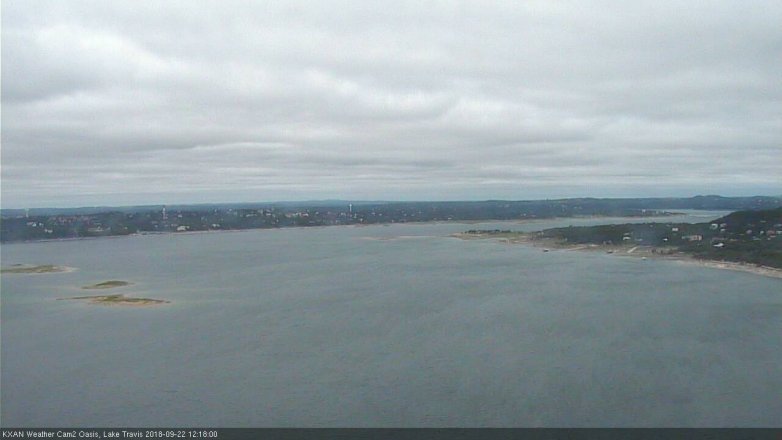 Lake Travis webcam, September 22, 2018 11:20 AM CT