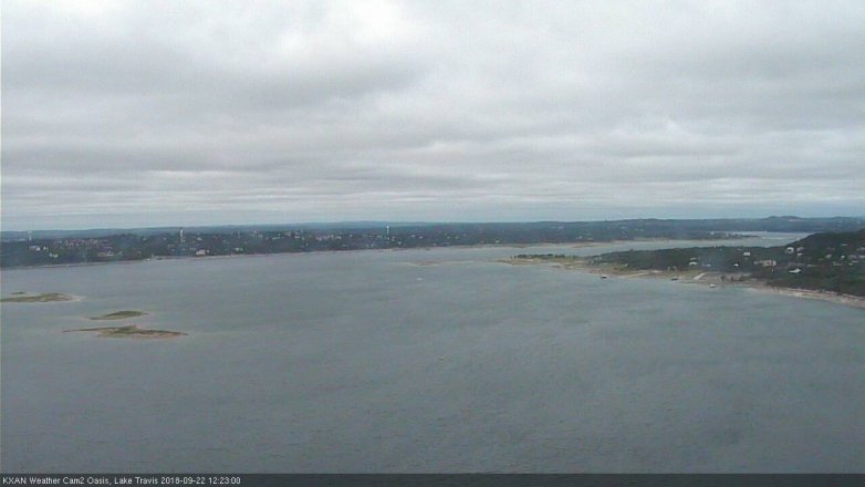 Lake Travis webcam, September 22, 2018 11:25 AM CT