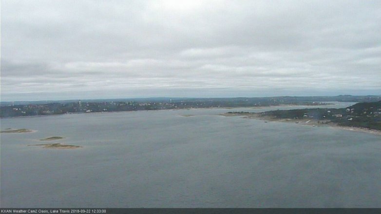Lake Travis webcam, September 22, 2018 11:35 AM CT