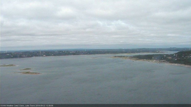 Lake Travis webcam, September 22, 2018 11:40 AM CT