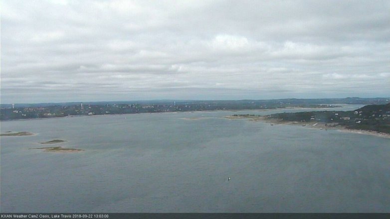 Lake Travis webcam, September 22, 2018 12:05 PM CT