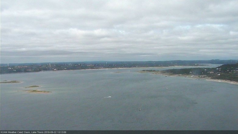 Lake Travis webcam, September 22, 2018 12:15 PM CT