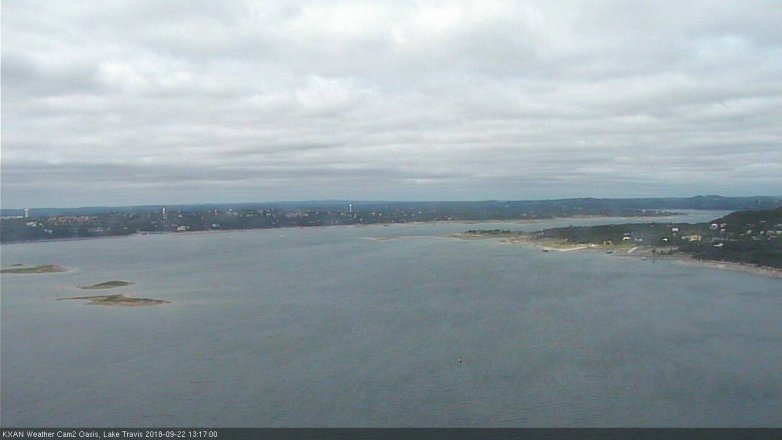 Lake Travis webcam, September 22, 2018 12:20 PM CT