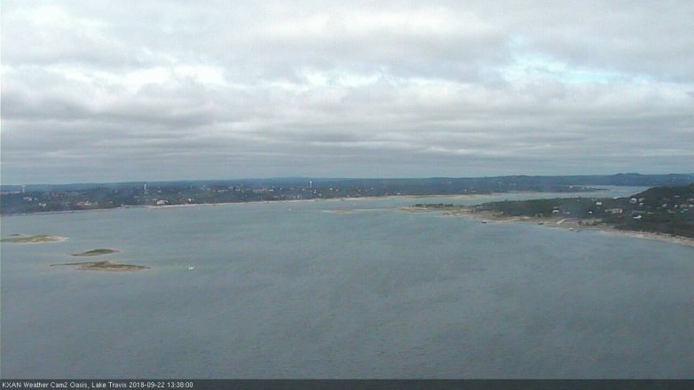 Lake Travis webcam, September 22, 2018 12:40 PM CT