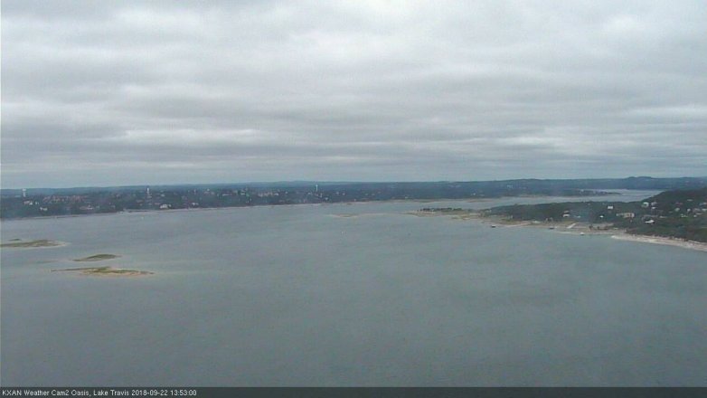 Lake Travis webcam, September 22, 2018 12:55 PM CT