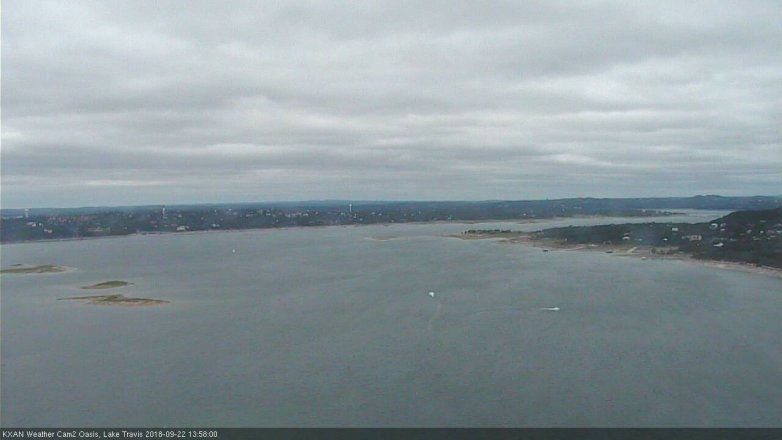 Lake Travis webcam, September 22, 2018 1:00 PM CT