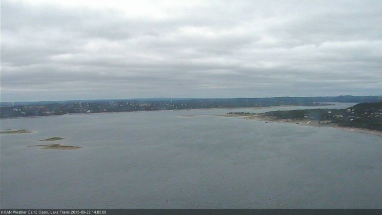 Lake Travis webcam, September 22, 2018 1:05 PM CT