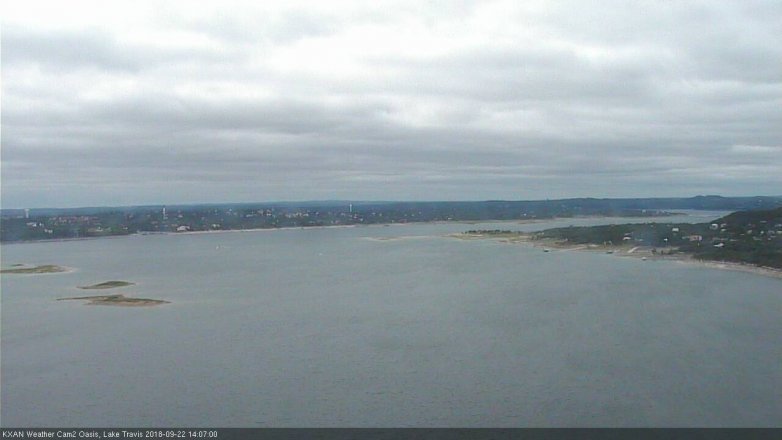 Lake Travis webcam, September 22, 2018 1:10 PM CT