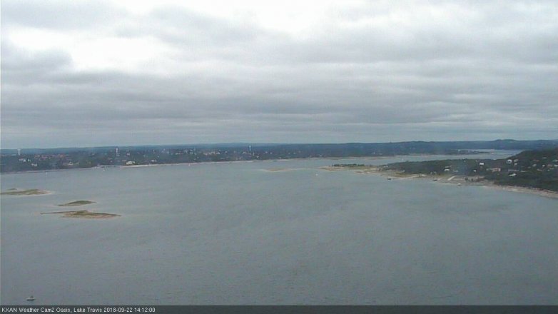 Lake Travis webcam, September 22, 2018 1:15 PM CT