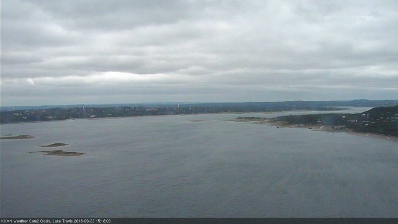Lake Travis webcam, September 22, 2018 2:20 PM CT