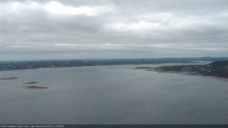 Lake Travis webcam, September 22, 2018 2:30 PM CT