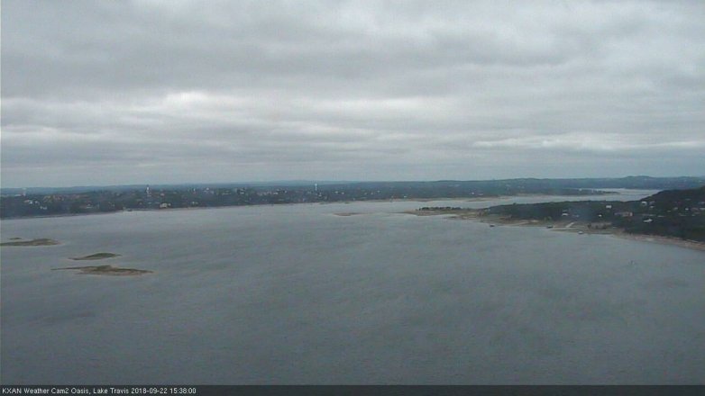 Lake Travis webcam, September 22, 2018 2:40 PM CT
