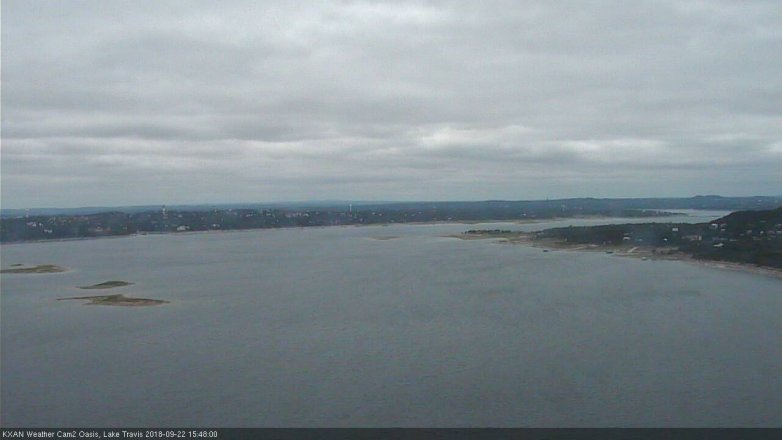 Lake Travis webcam, September 22, 2018 2:50 PM CT