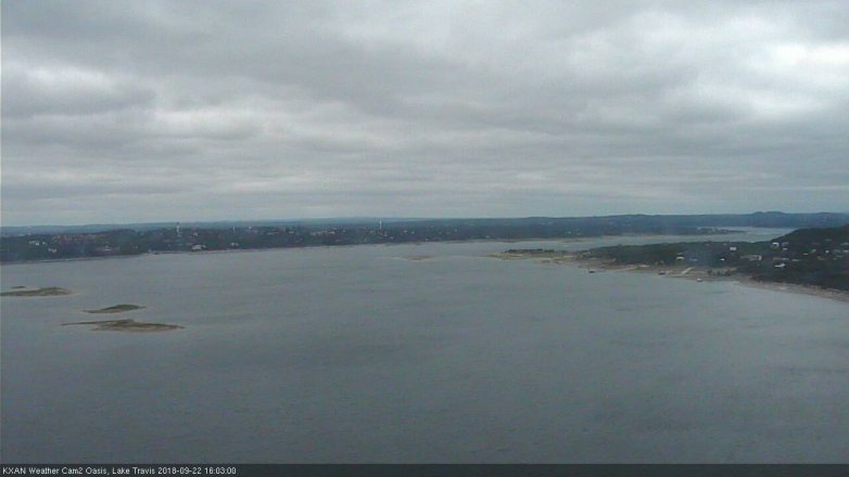 Lake Travis webcam, September 22, 2018 3:05 PM CT