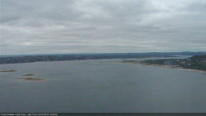 Lake Travis webcam, September 22, 2018 3:10 PM CT