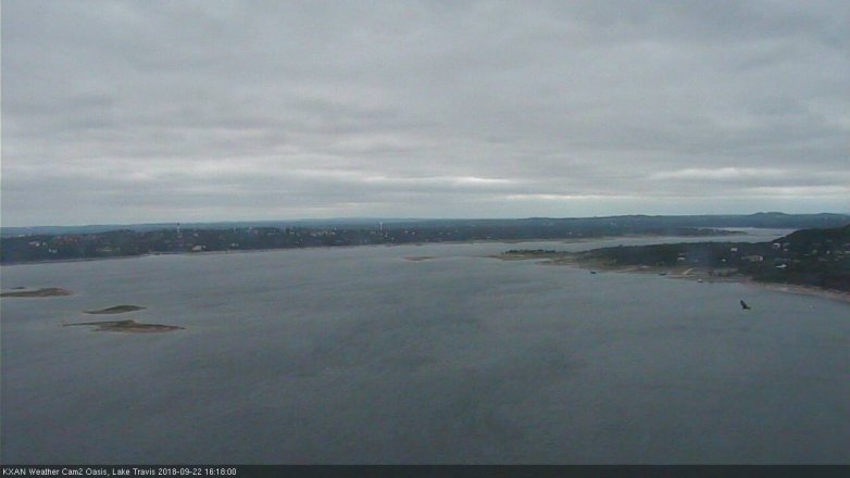 Lake Travis webcam, September 22, 2018 3:20 PM CT