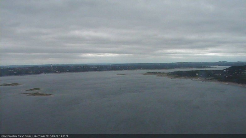 Lake Travis webcam, September 22, 2018 3:35 PM CT