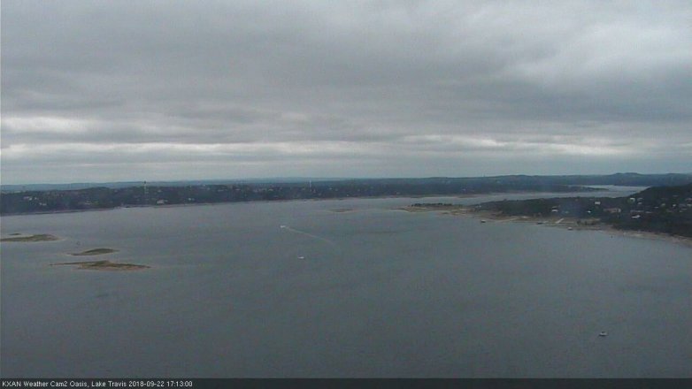 Lake Travis webcam, September 22, 2018 4:15 PM CT