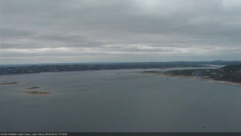 Lake Travis webcam, September 22, 2018 4:20 PM CT