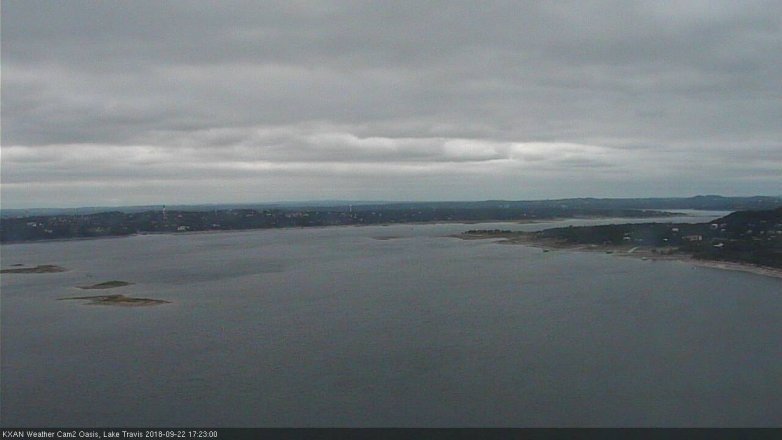 Lake Travis webcam, September 22, 2018 4:25 PM CT