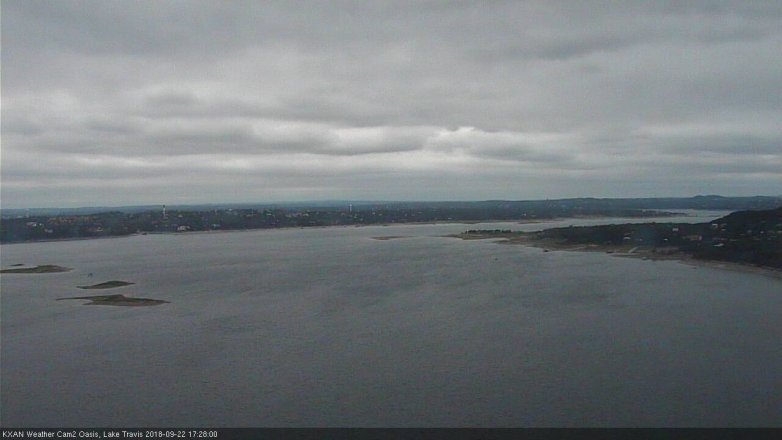 Lake Travis webcam, September 22, 2018 4:30 PM CT