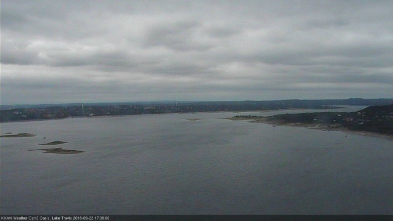 Lake Travis webcam, September 22, 2018 4:40 PM CT