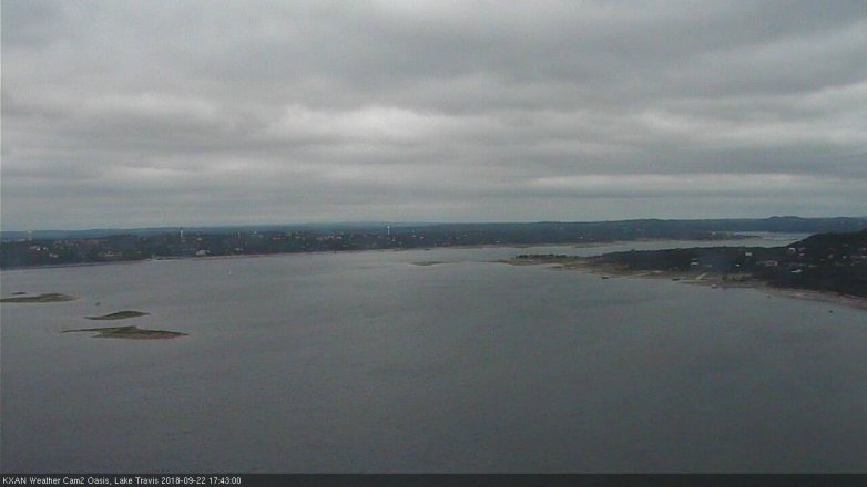 Lake Travis webcam, September 22, 2018 4:45 PM CT