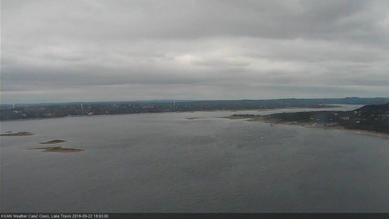 Lake Travis webcam, September 22, 2018 5:05 PM CT