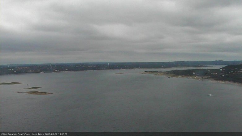 Lake Travis webcam, September 22, 2018 5:10 PM CT