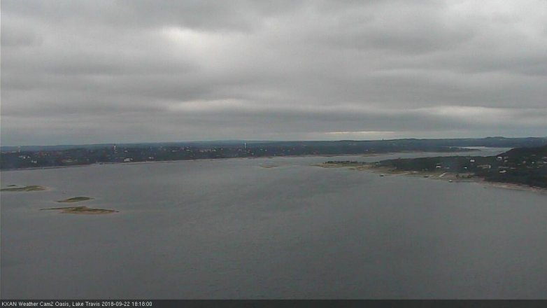 Lake Travis webcam, September 22, 2018 5:20 PM CT