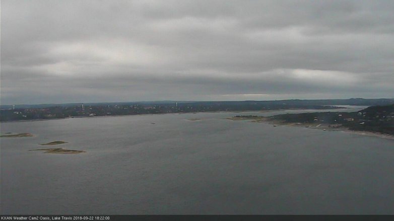 Lake Travis webcam, September 22, 2018 5:25 PM CT