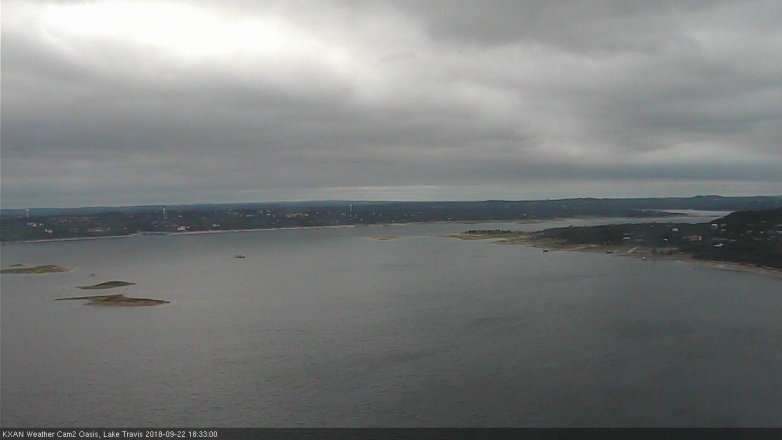 Lake Travis webcam, September 22, 2018 5:35 PM CT