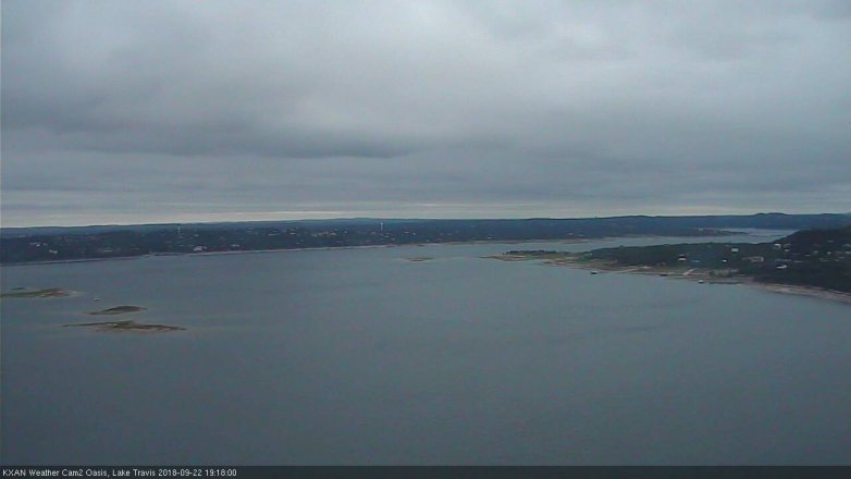 Lake Travis webcam, September 22, 2018 6:20 PM CT