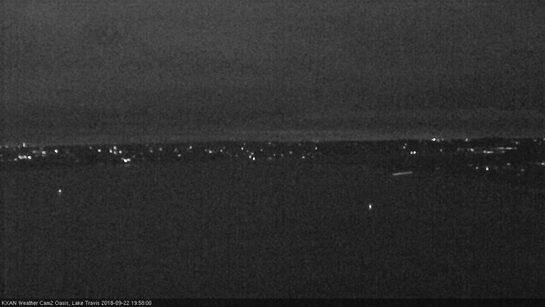 Lake Travis webcam, September 22, 2018 7:00 PM CT