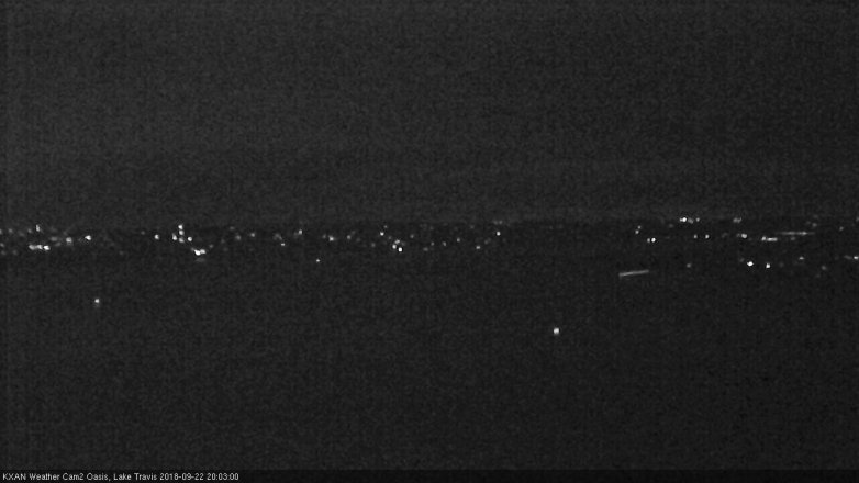 Lake Travis webcam, September 22, 2018 7:05 PM CT