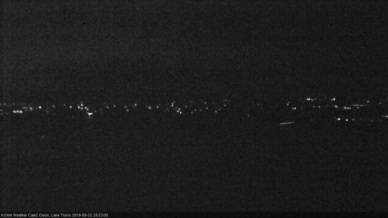 Lake Travis webcam, September 22, 2018 7:25 PM CT