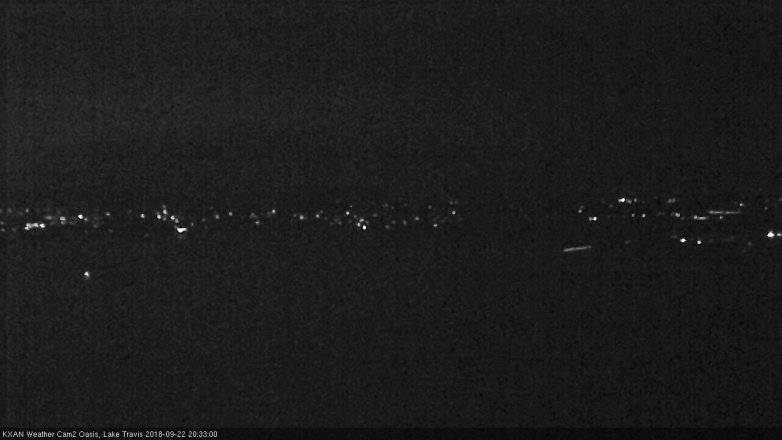 Lake Travis webcam, September 22, 2018 7:35 PM CT