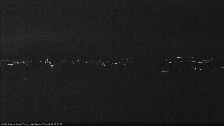 Lake Travis webcam, September 22, 2018 7:40 PM CT