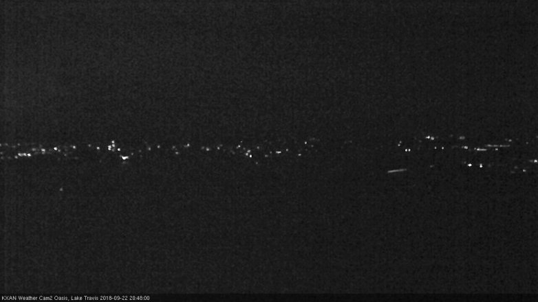 Lake Travis webcam, September 22, 2018 7:50 PM CT