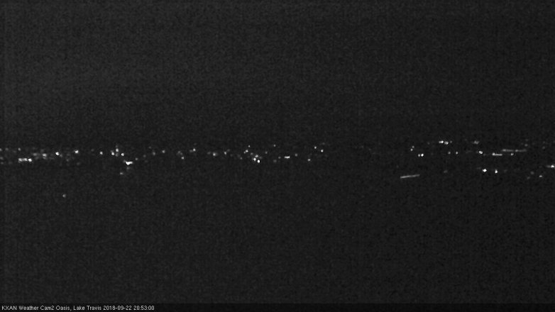 Lake Travis webcam, September 22, 2018 7:55 PM CT