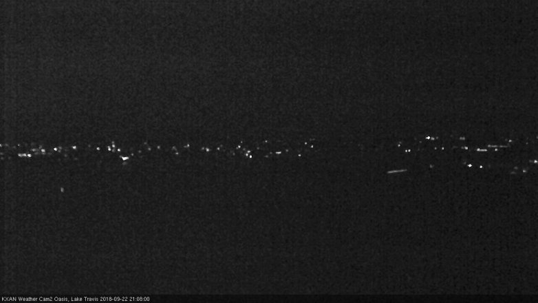 Lake Travis webcam, September 22, 2018 8:10 PM CT