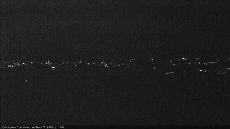 Lake Travis webcam, September 22, 2018 8:20 PM CT