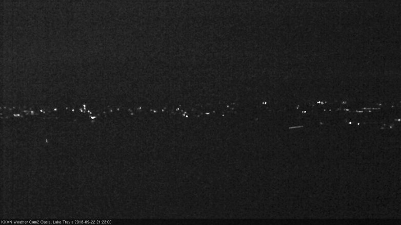 Lake Travis webcam, September 22, 2018 8:25 PM CT