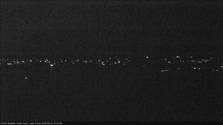 Lake Travis webcam, September 22, 2018 8:35 PM CT