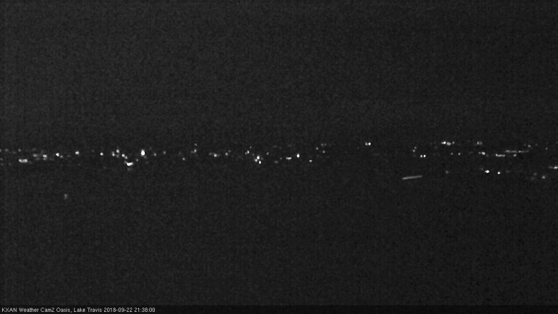 Lake Travis webcam, September 22, 2018 8:40 PM CT