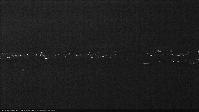 Lake Travis webcam, September 22, 2018 9:10 PM CT