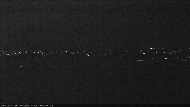 Lake Travis webcam, September 22, 2018 9:35 PM CT