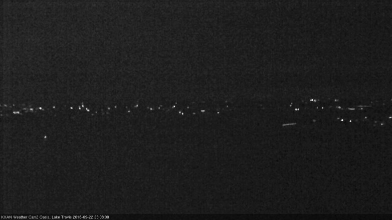 Lake Travis webcam, September 22, 2018 10:10 PM CT