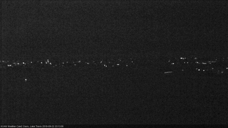 Lake Travis webcam, September 22, 2018 10:15 PM CT