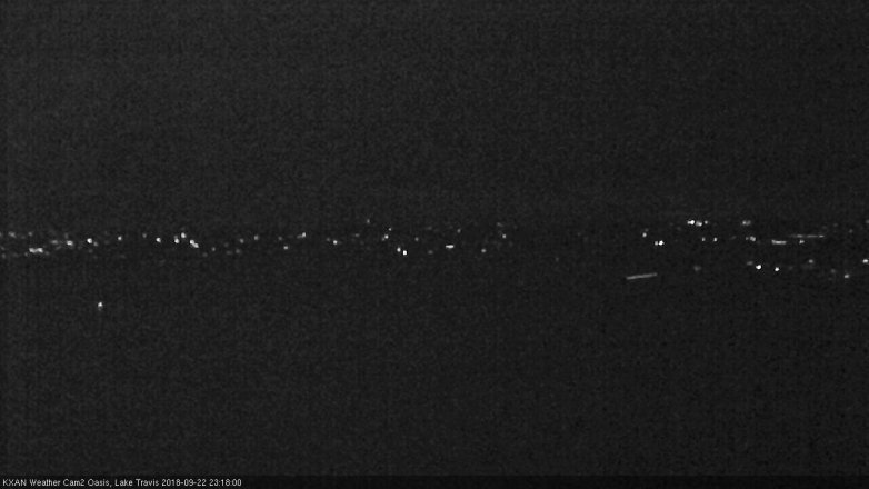 Lake Travis webcam, September 22, 2018 10:20 PM CT